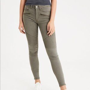 American Eagle high rise jegging moto (short)